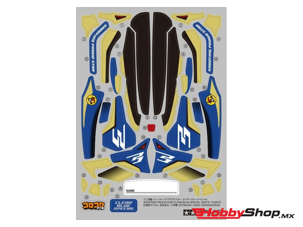 Tamiya - 1/32 Pro Jr Racing Mini 4Wd Shooting Proud Star Blue Sp Kit W/ Ma Chassis Clear En