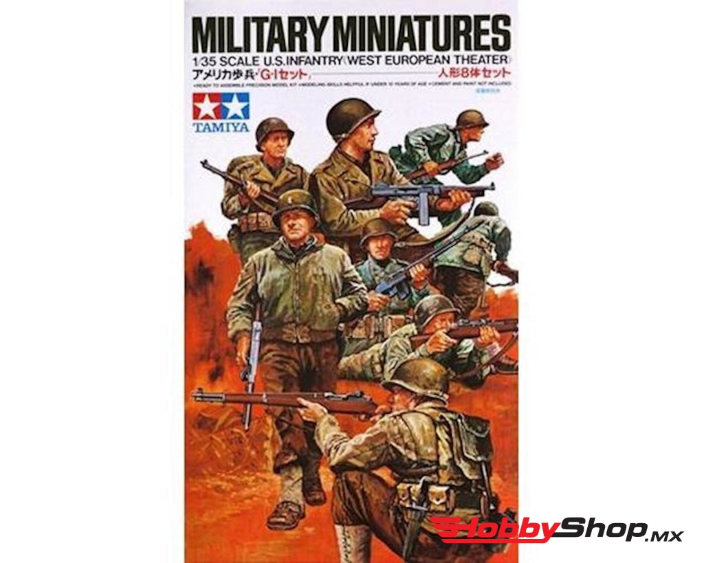 Tamiya - 1/35 U.s. Infantry European Theater Miniature Plastic Model Kit En Existencia