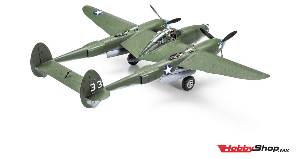 Tamiya - 1/48 Lockheed P-38 F/g Lightning Plastic Model Airplane Kit En Existencia