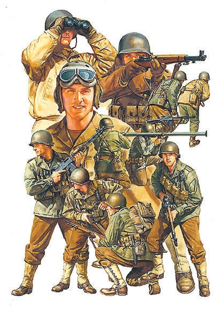 Tamiya - 1/48 Wwii Us Army Infantry Gi Set Plastic Model Kit En Existencia