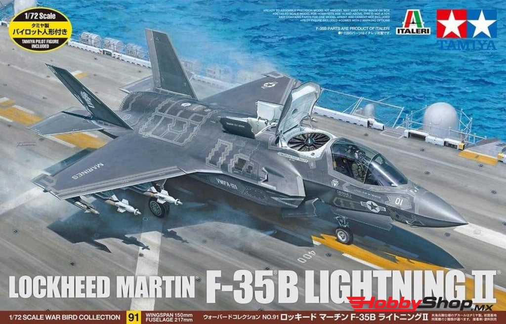 Tamiya - 1/72 F-35B Lightning Ii Plastic Model Airplane Kit En Existencia