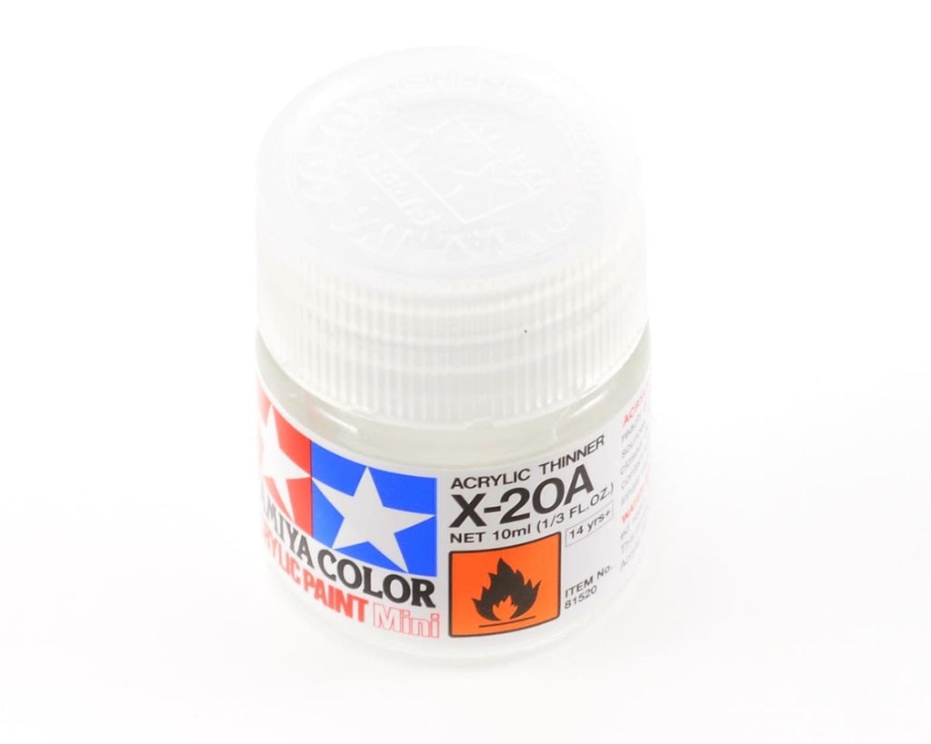 Tamiya - Acrylic Mini X-20A Thinner 10Ml Bottle En Existencia