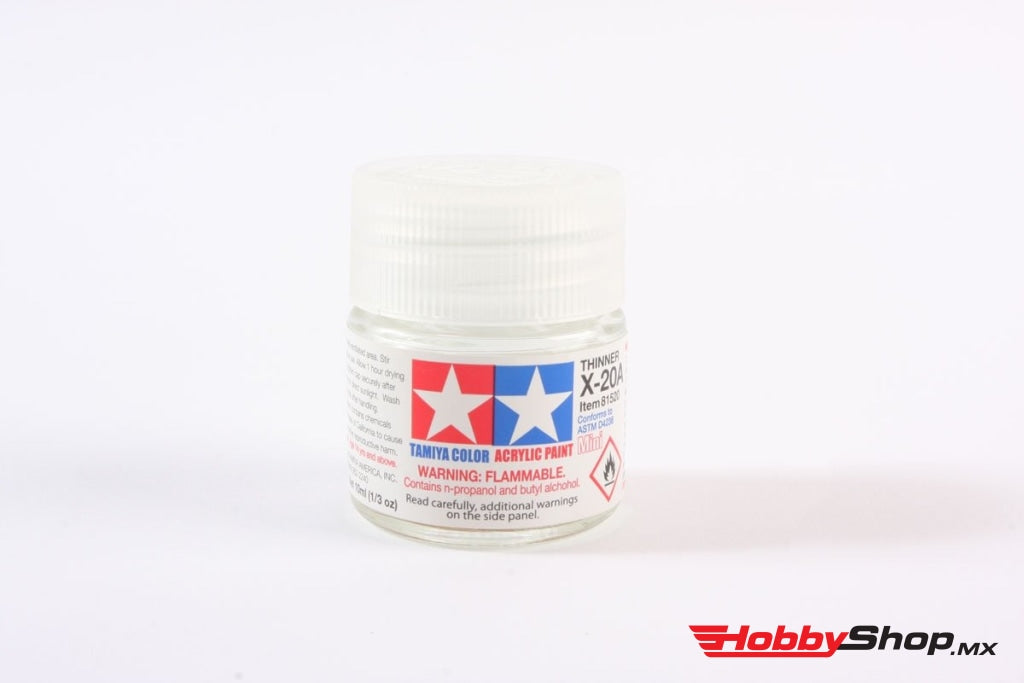 Tamiya - Acrylic Mini X-20A Thinner 10Ml Bottle En Existencia