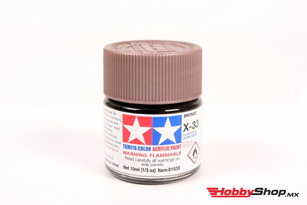 Tamiya - Acrylic Mini X-33 Bronze Paint 10Ml Bottle En Existencia