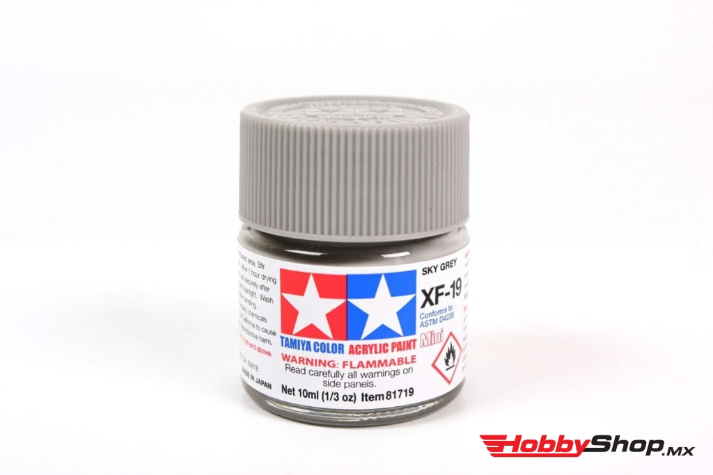 Tamiya - Acrylic Mini Xf-19 Sky Gray Paint 10Ml Bottle En Existencia