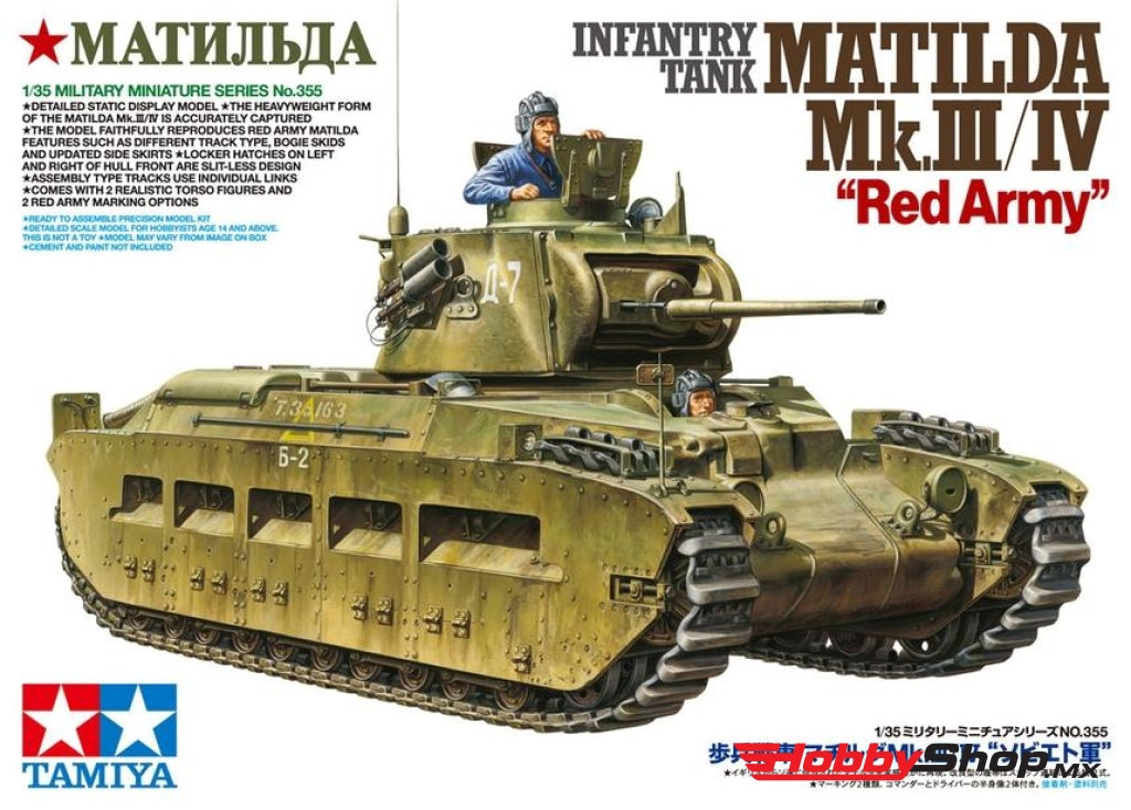 Tamiya - Infantry Tank Matilda Red Army Mk.lii / Lv 1/35 Plastic Model Kit En Existencia