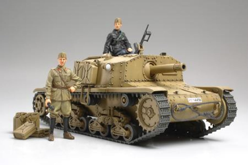 Tamiya - Italian Sp Gun Semovente M40 1/35 Plastic Model Kit En Existencia