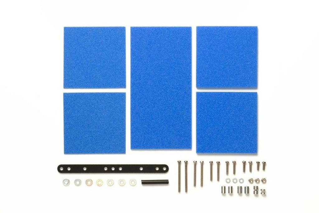 Tamiya - Jr Brake Sponge Set Mild 1/2/3Mm Blue En Existencia