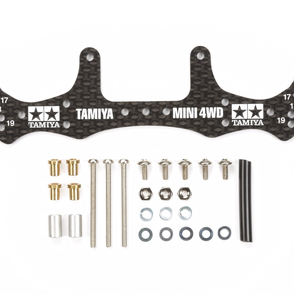 Tamiya - Jr Hg Carbon Wide Rear Plate 1.5Mm En Existencia