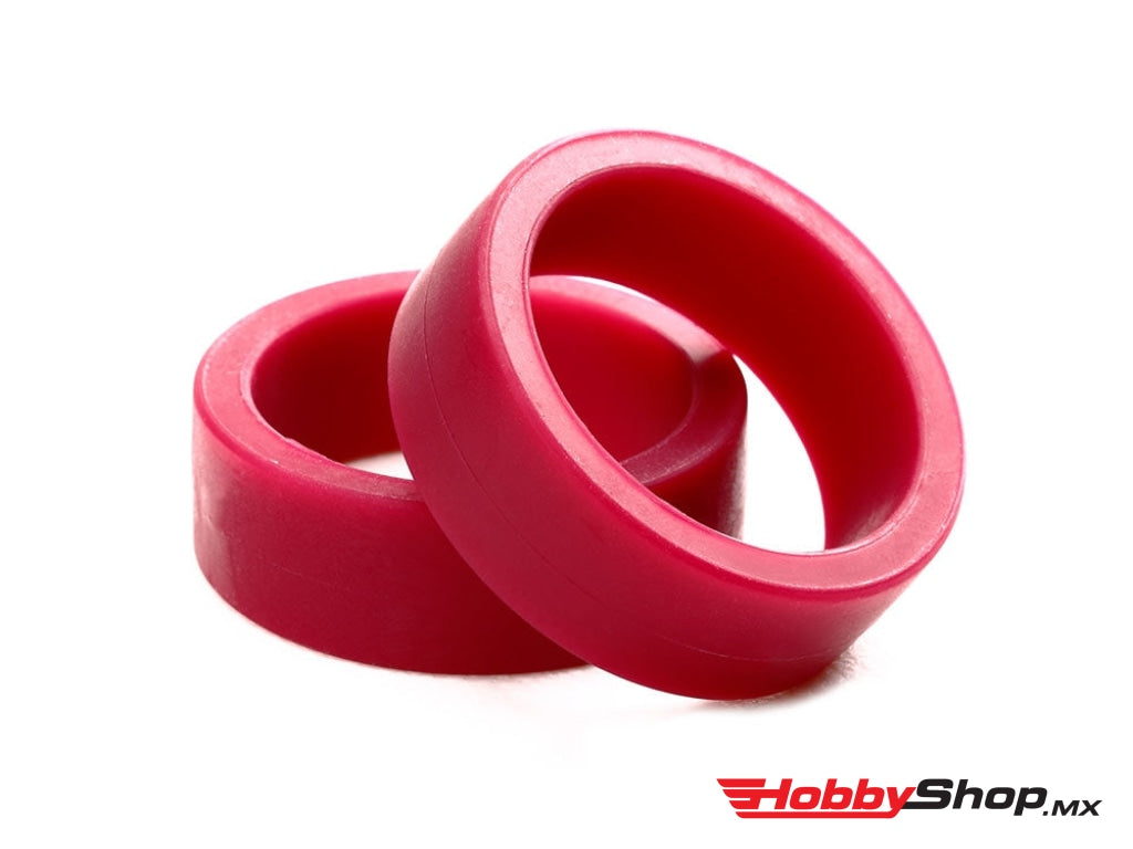 Tamiya - Jr Low Friction Profile Tire Maroon 2Pcs For Tmac 2020 En Existencia