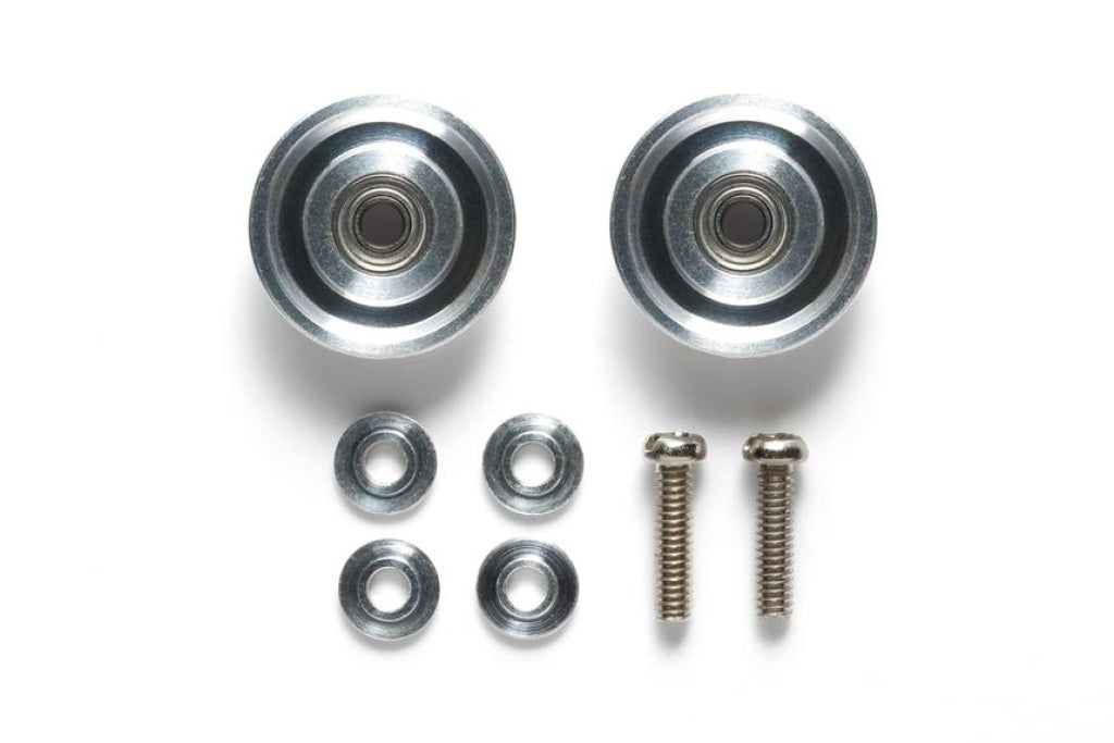 Tamiya - Jr Mini 4Wd Hg Aluminum Ball-Race Rollers 13Mm Tapered (Ringless) En Existencia