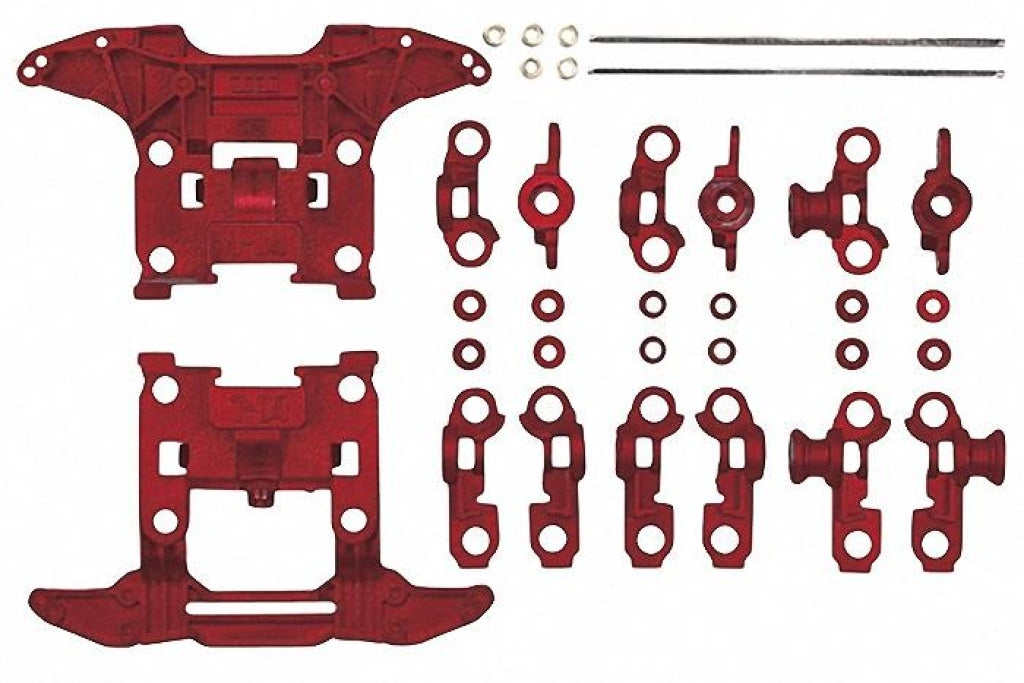 Tamiya - Jr Reinforced N-04/t-04 Units Red En Existencia