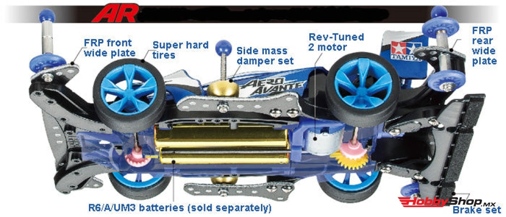 Tamiya - Jr Starter Pack Ar Speed Spec Aero Avante En Existencia