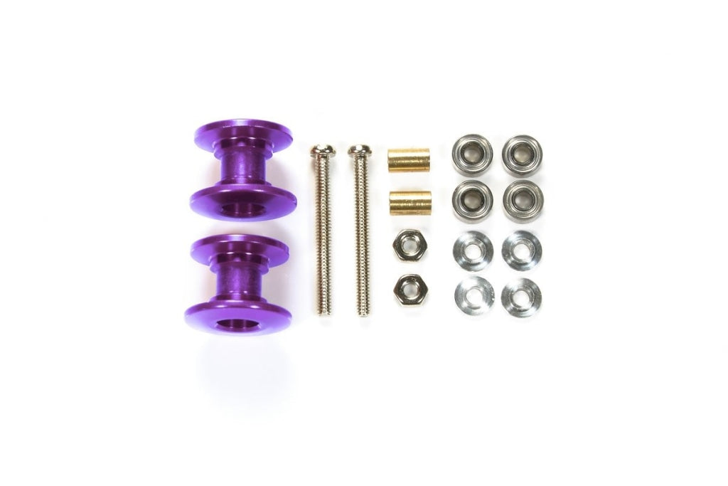 Tamiya - Lw Double Aluminum Rollers 12/13Mm Morado En Existencia