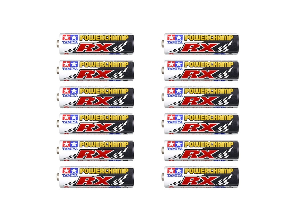 Tamiya - Powerchamp Rx Aa Alkaline Batteries (12 Pack) En Existencia