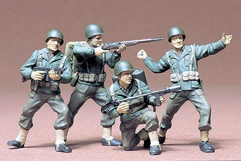 Tamiya - U.s. Army Infantry Men Figures Plastic Model Kit En Existencia