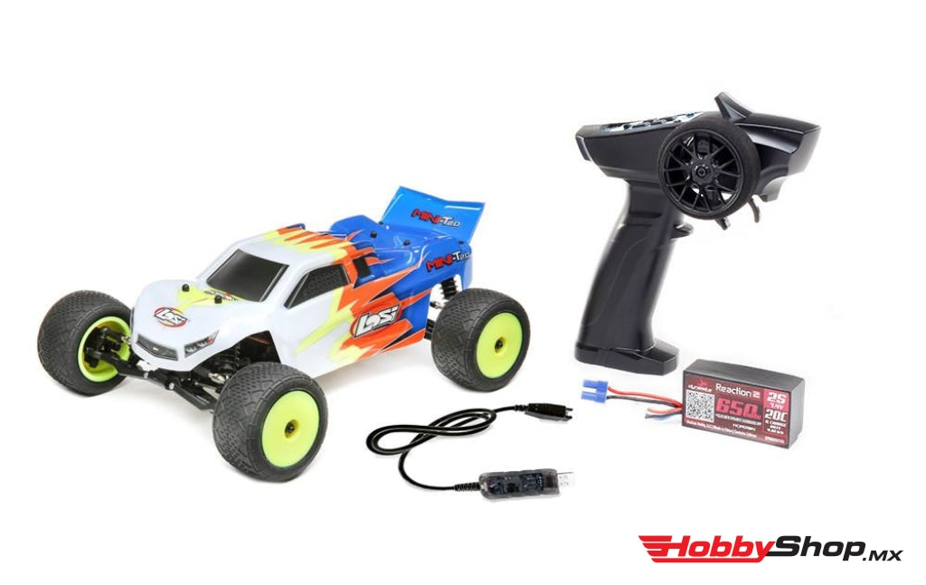 1/18 Mini-T 2.0 2Wd Stadium Truck Rtr Blue/white Los01015T2 En Existencia