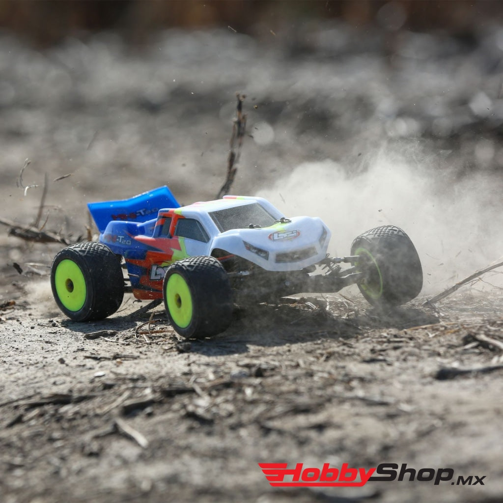 1/18 Mini-T 2.0 2Wd Stadium Truck Rtr Blue/white Los01015T2 En Existencia