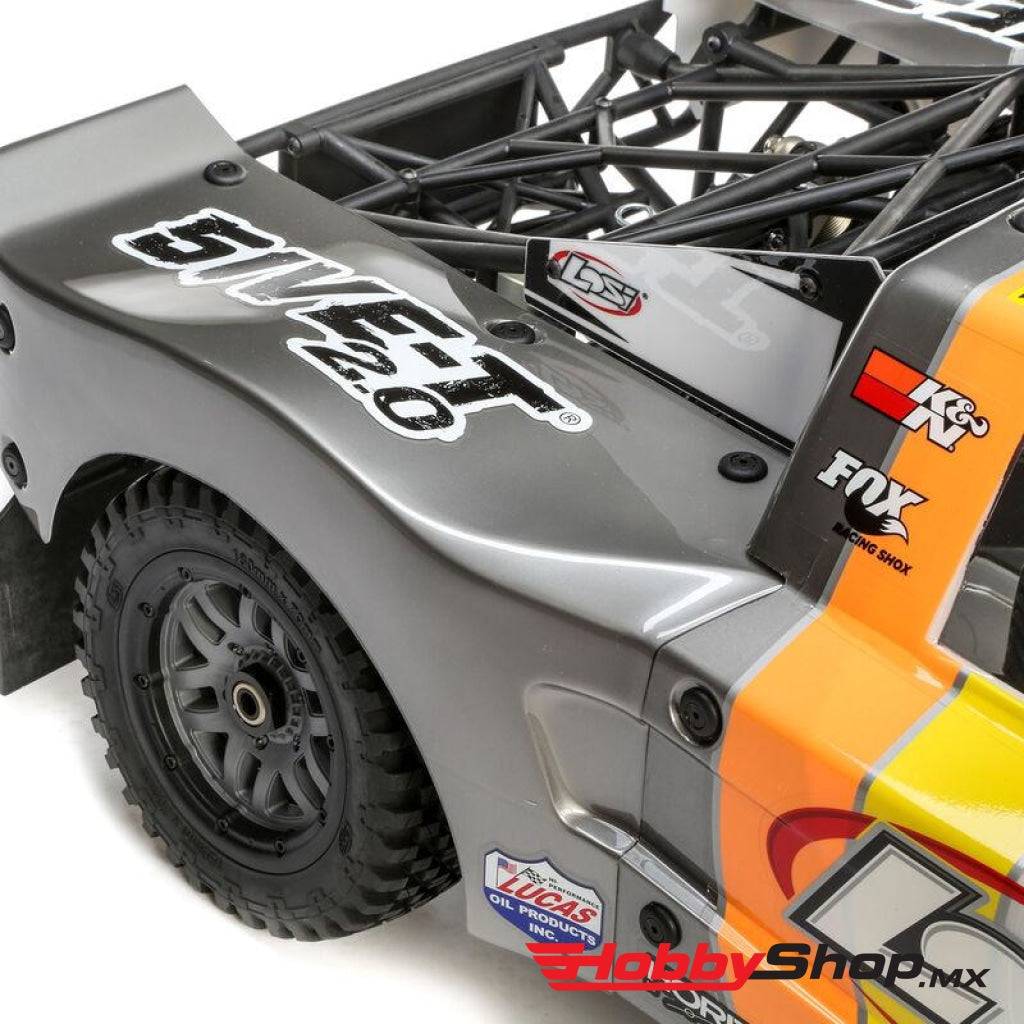 Team Losi - Camioneta De Short Course 5Ive-T 2.0 1/5 Bind-N-Drive 4Wd (Gris / Naranja Blanco) Con