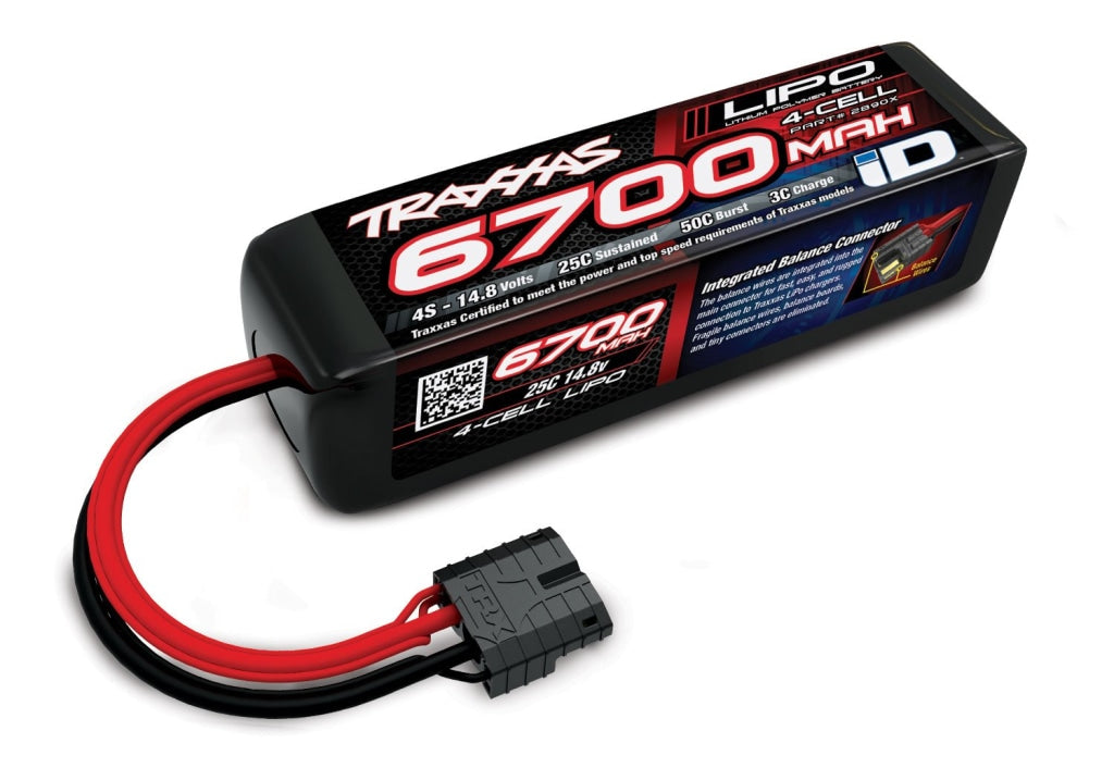 Traxxas - 4S Power Cell 25C Lipo Battery W/id Connector (14.8V/6700Mah) En Existencia