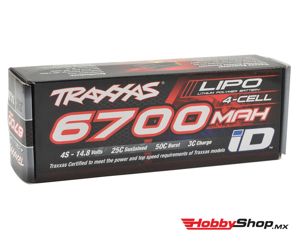 Traxxas - 4S Power Cell 25C Lipo Battery W/id Connector (14.8V/6700Mah) En Existencia