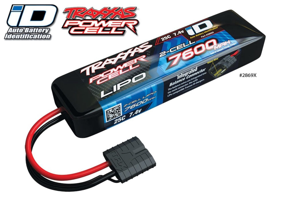 Traxxas - 7600Mah 7.4V 2-Cell 25C Lipo Battery En Existencia