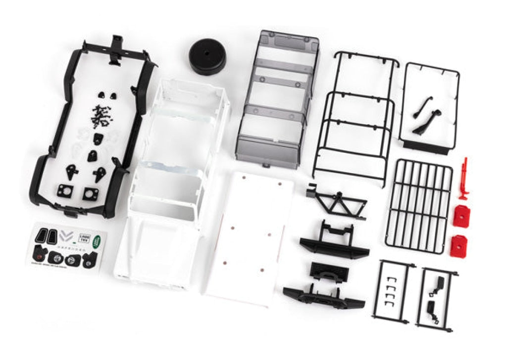 Traxxas - Body Land Rover® Defender® Complete (Unassembled) (White Requires Painting) (Includes