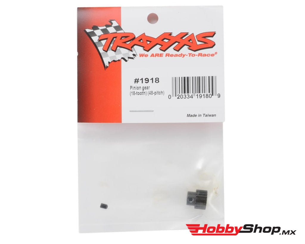 Traxxas - Engranaje Piñón De 18 T (48-Pitch) / Tornillo Fijación En Existencia