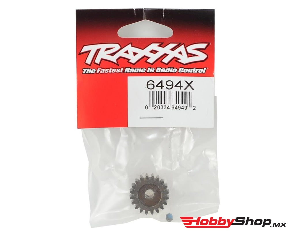 Traxxas - Engranaje Piñón De 20 T (Paso Métrico 1.0) (Se Ajusta Al Eje 5Mm) / Tornillo Fijación