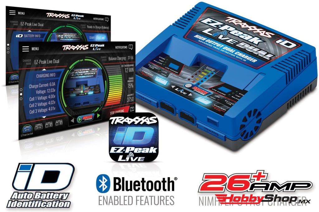 Traxxas - Ez Peak Live Dual Charger En Existencia