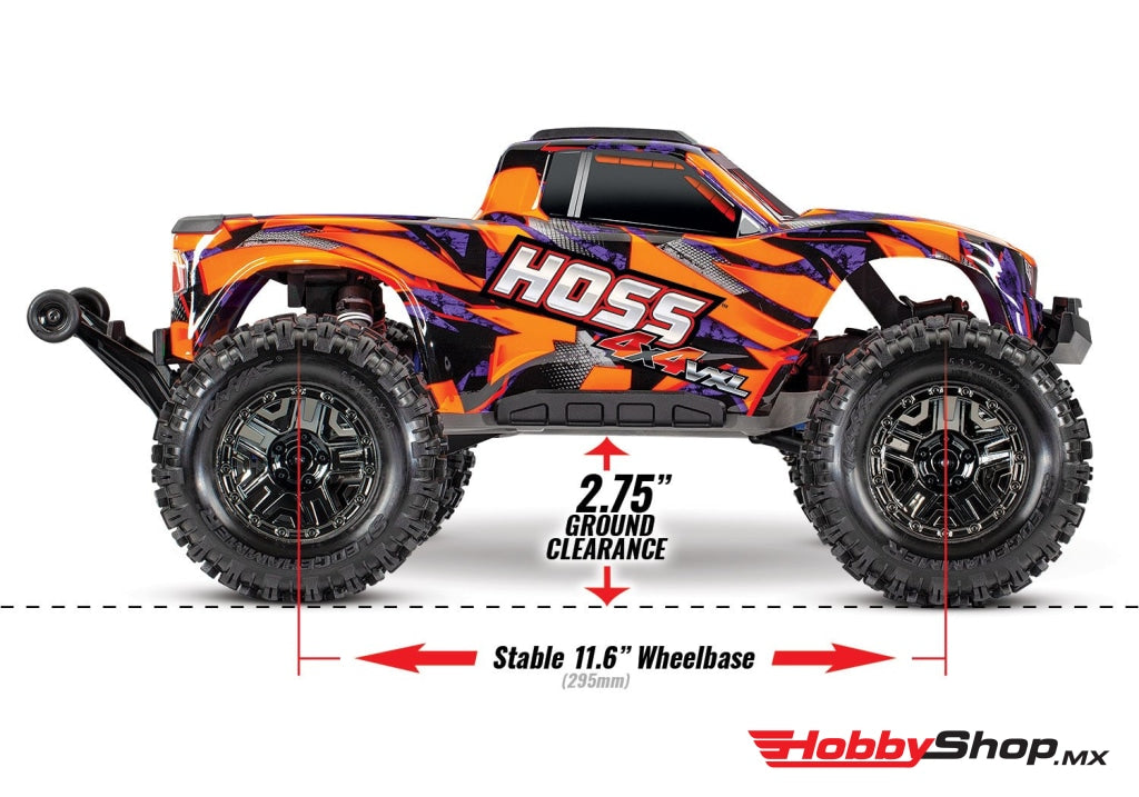 Traxxas - Hoss 4X4 Vxl 3S 4Wd Brushless Rtr Monster Truck W/tqi 2.4Ghz Radio Tsm & Self-Righting