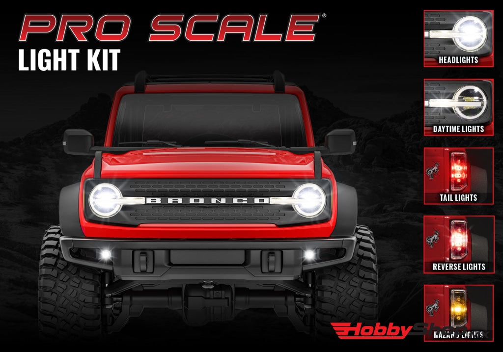 Traxxas - Juego Completo De Luces Led Delanteras Y Traseras Trx-4M Bronco En Existencia