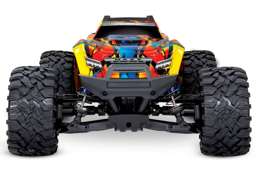 Traxxas - Maxx 1/10 Brushless Rtr 4Wd Monster Truck Solar Flare En Existencia