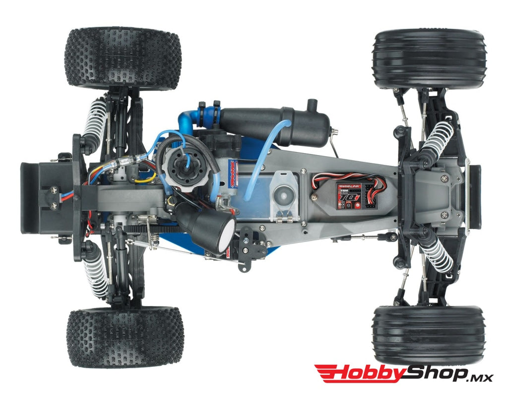 Traxxas - Nitro Rustler 1/10 Rtr Stadium Truck Azul-Plateado Sobrepedido