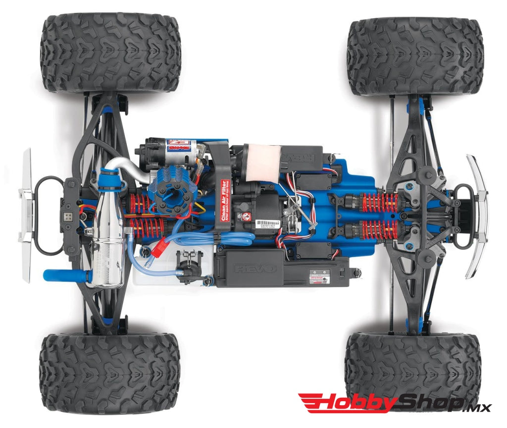 Traxxas - Revo 3.3 4Wd Rtr Nitro Monster Truck W/tqi Azul En Existencia