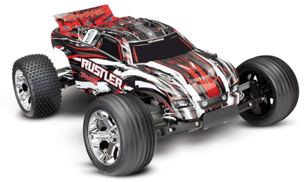 Traxxas - Rustler 1/10 Rtr 2Wd Electric Stadium Truck Rojo Sobrepedido