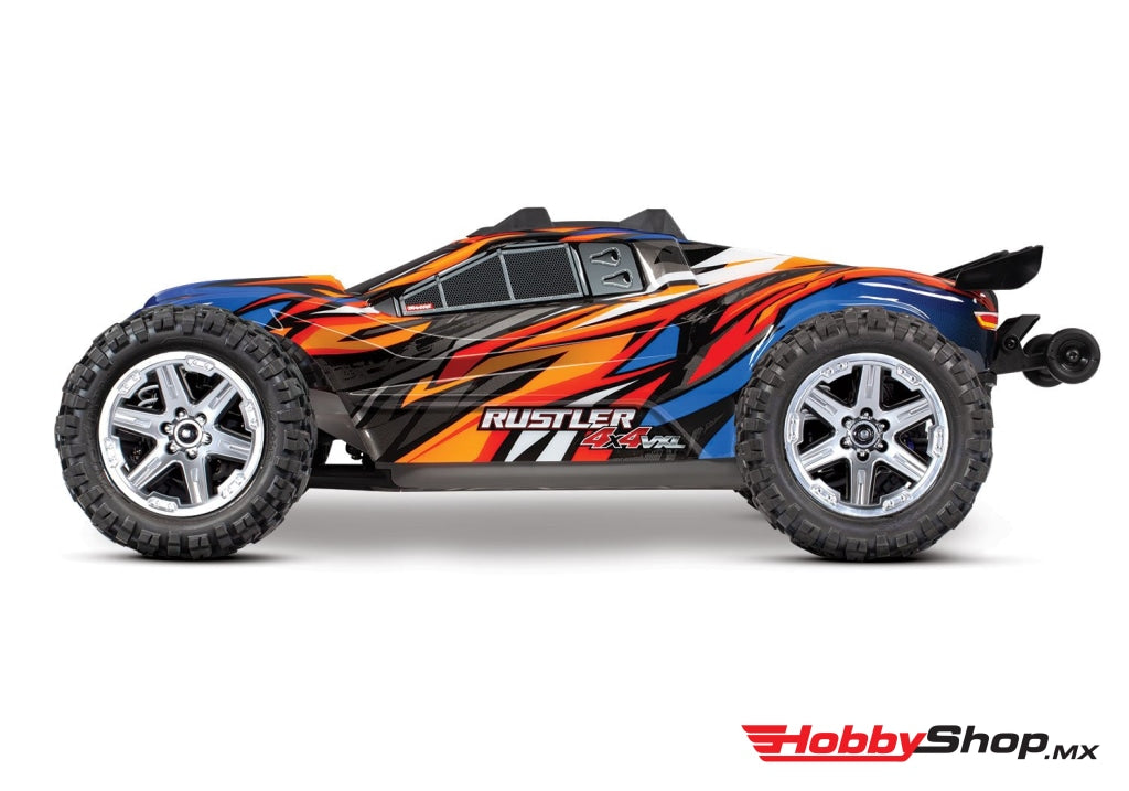 Traxxas - Rustler 4X4 Vxl Brushless Rtr 1/10 4Wd Stadium Truck Naranja En Existencia