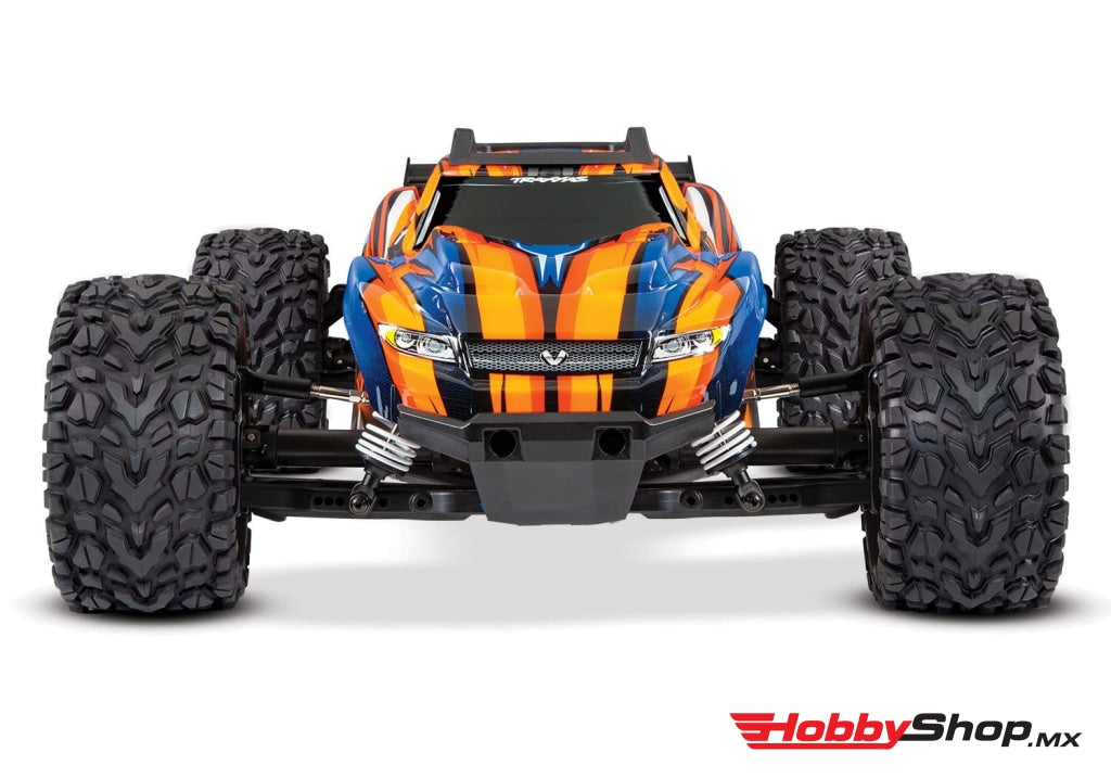 Traxxas - Rustler 4X4 Vxl Brushless Rtr 1/10 4Wd Stadium Truck Naranja En Existencia