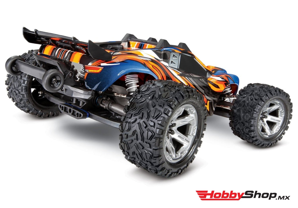 Traxxas - Rustler 4X4 Vxl Brushless Rtr 1/10 4Wd Stadium Truck Naranja En Existencia
