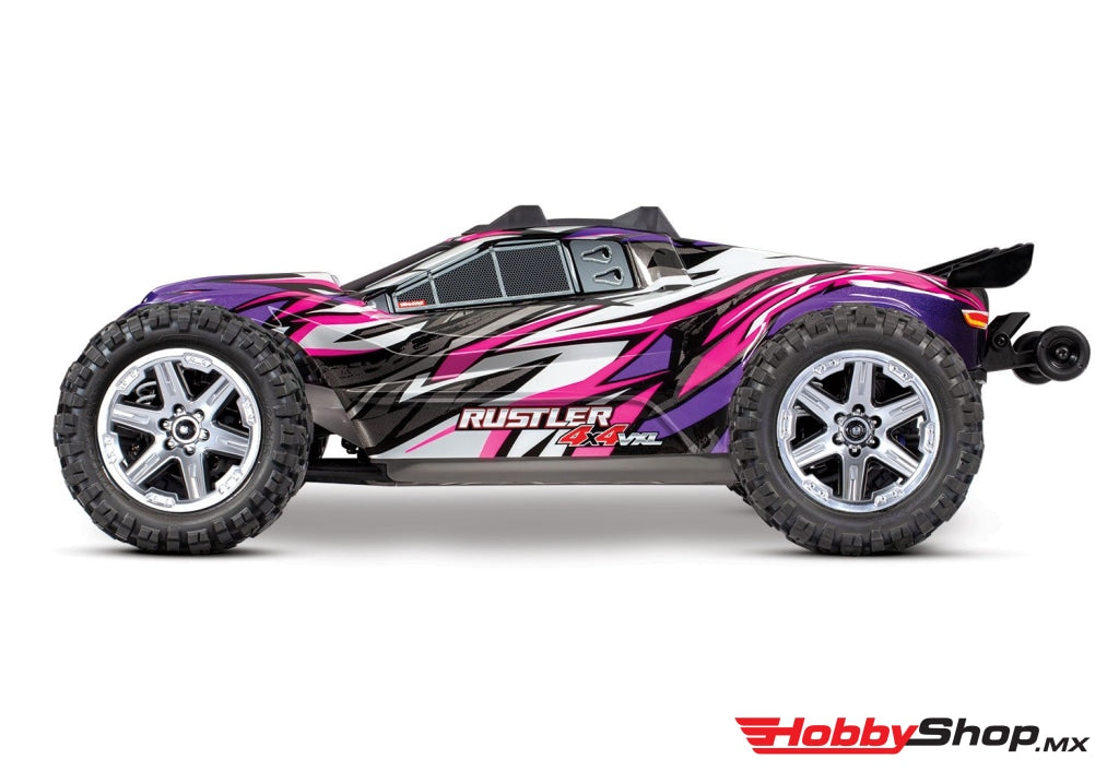 Traxxas - Rustler 4X4 Vxl Brushless Rtr 1/10 4Wd Stadium Truck Rosa En Existencia