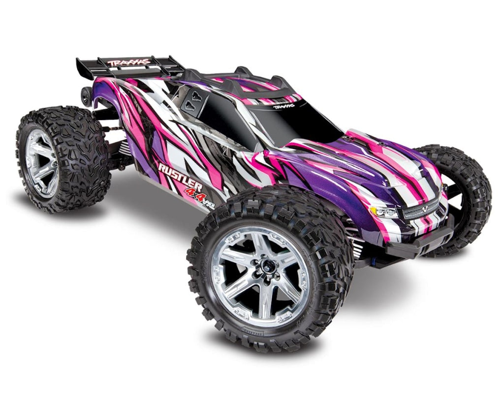 Traxxas - Rustler 4X4 Vxl Brushless Rtr 1/10 4Wd Stadium Truck Rosa En Existencia