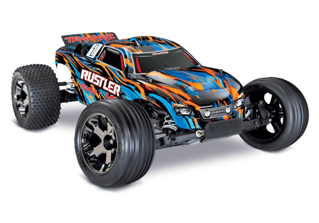 Traxxas - Rustler Vxl Brushless 1/10 Rtr Stadium Truck Naranja En Existencia