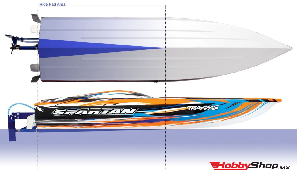 Traxxas - Spartan Race Boat Naranja Sobrepedido