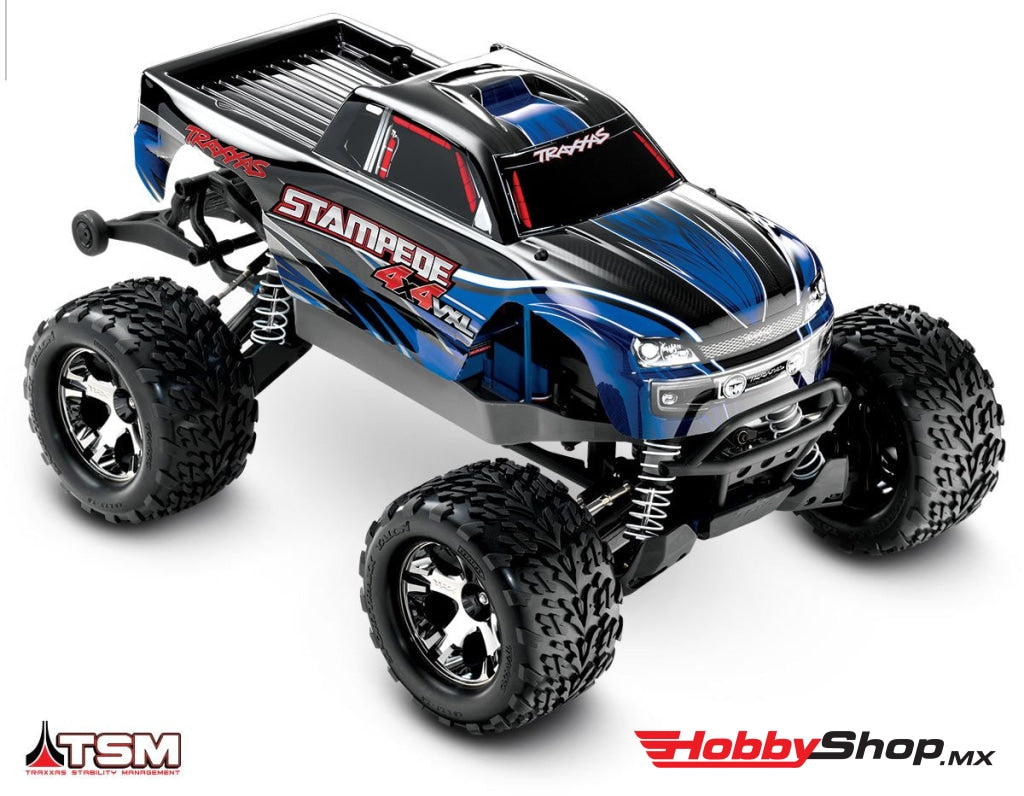 Traxxas - Stampede 4X4 Vxl Brushless 1/10 4Wd Rtr Monster Truck Azul Sobrepedido