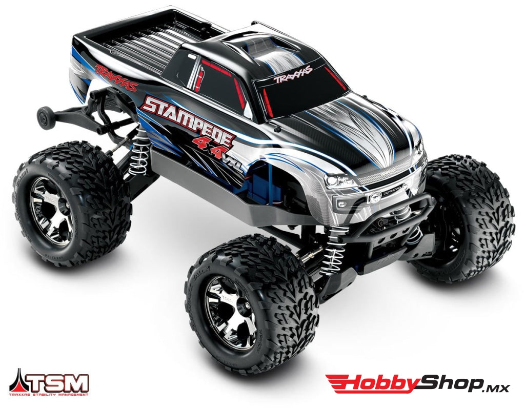 Traxxas - Stampede 4X4 Vxl Brushless 1/10 4Wd Rtr Monster Truck Plata Sobrepedido