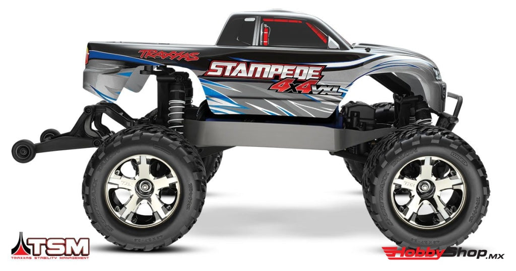 Traxxas - Stampede 4X4 Vxl Brushless 1/10 4Wd Rtr Monster Truck Plata Sobrepedido