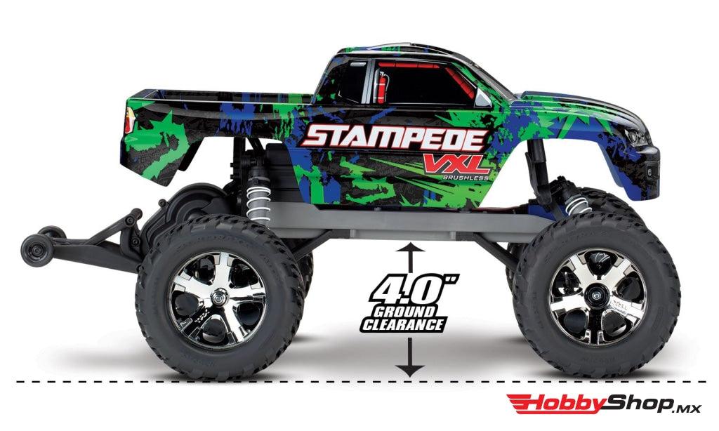 Traxxas - Stampede Vxl Brushless 1/10 Rtr 2Wd Monster Truck Verde Sobrepedido