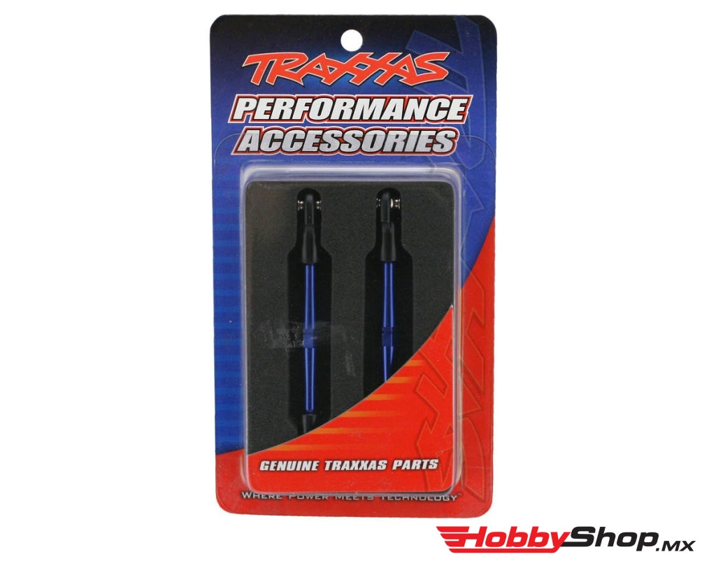 Traxxas - Tensores Aluminio (Anodizado Azul) Toe Links 59Mm (2) (Ensamblados Con Extremos De Varilla