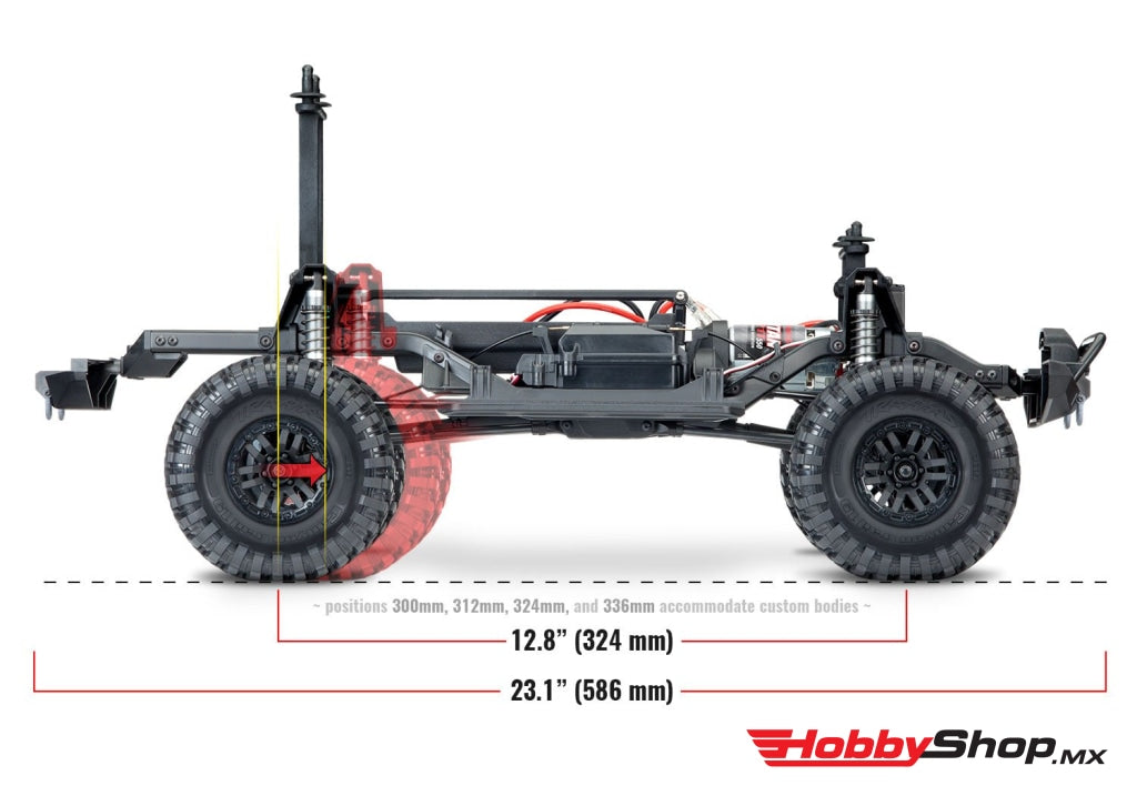 Traxxas - Trx-4 1/10 Scale Trail Rock Crawler W/land Rover Defender Body Azul Sobrepedido