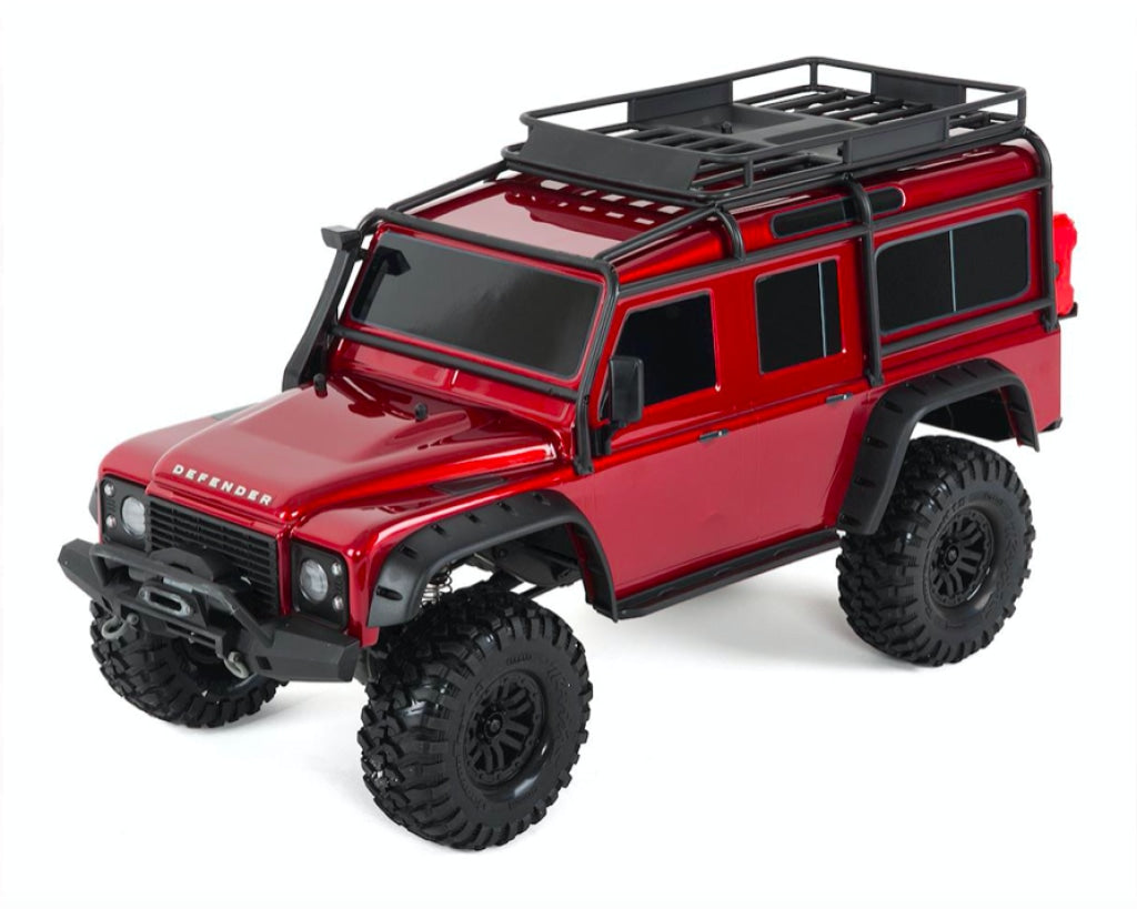 Traxxas - Trx-4 1/10 Scale Trail Rock Crawler W/land Rover Defender Body Rojo Sobrepedido